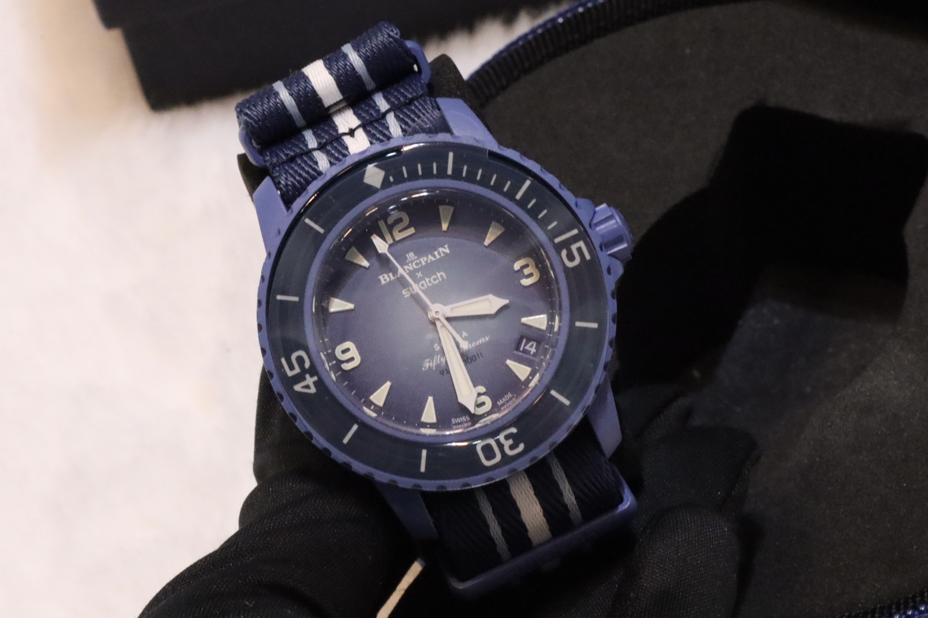 全新swatch x blancpain 藍色💙