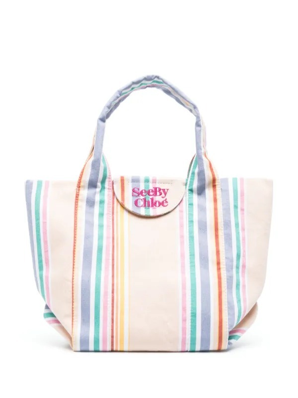 【預購】See By Chloe Laetizia Striped G040918 tote 包包