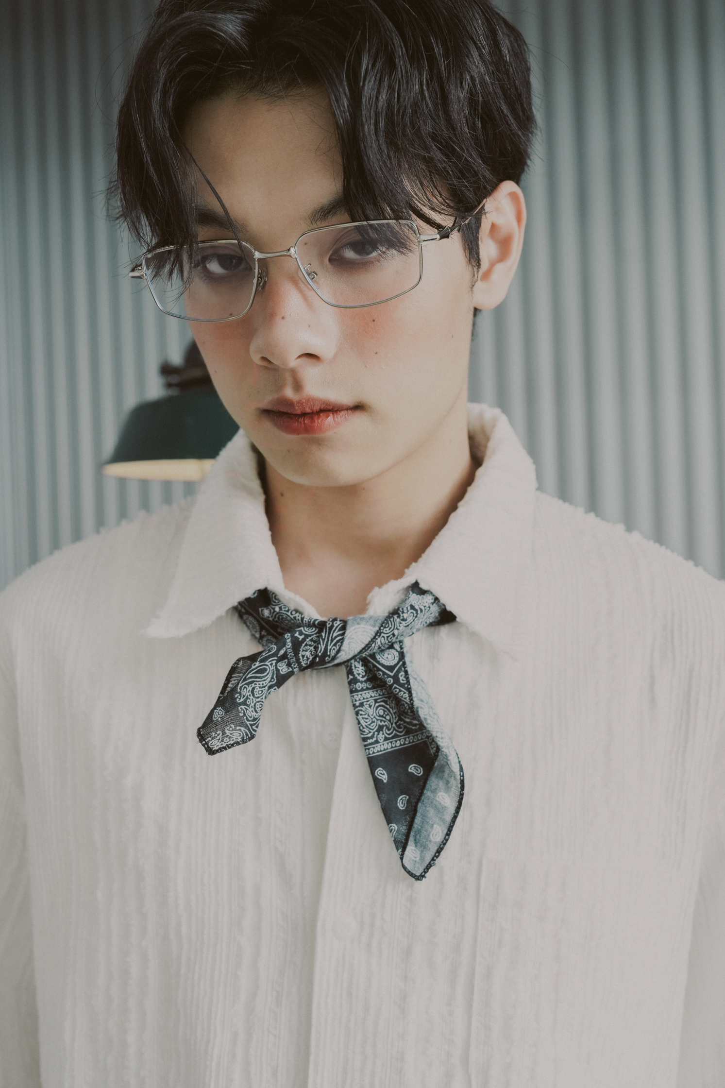 Linen Cutoff Shirt #短襯衫