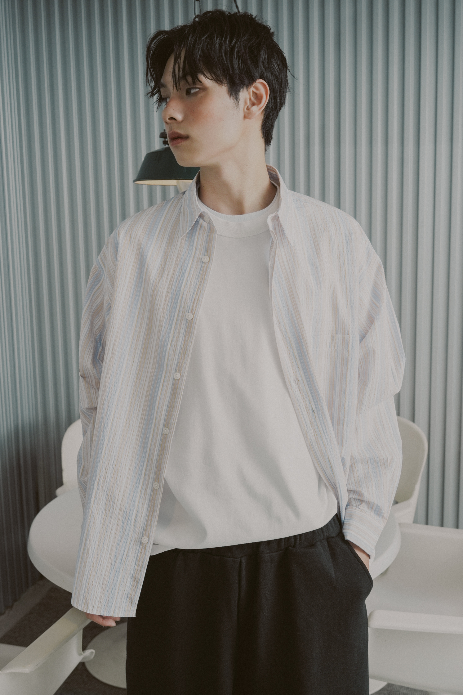 Moni Seersucker Shirt #長襯衫