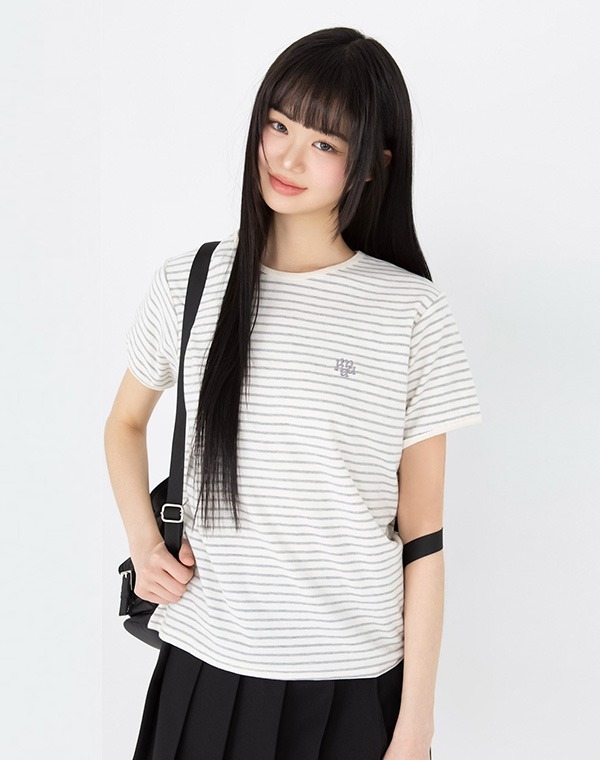 預訂｜MUAHMUAH COMFORT STRIPE HALF T-SHIRT