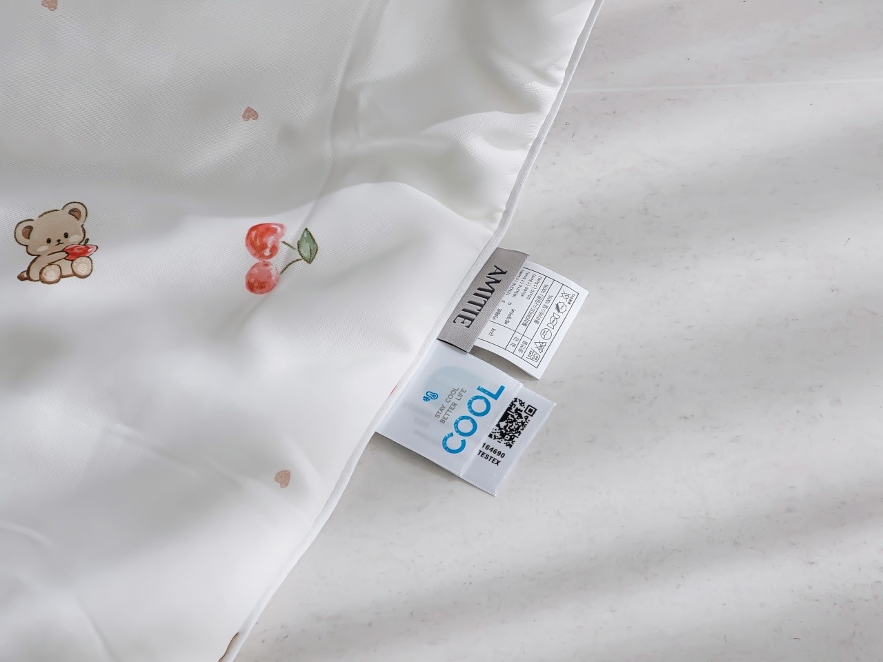 櫻桃泰迪熊涼被