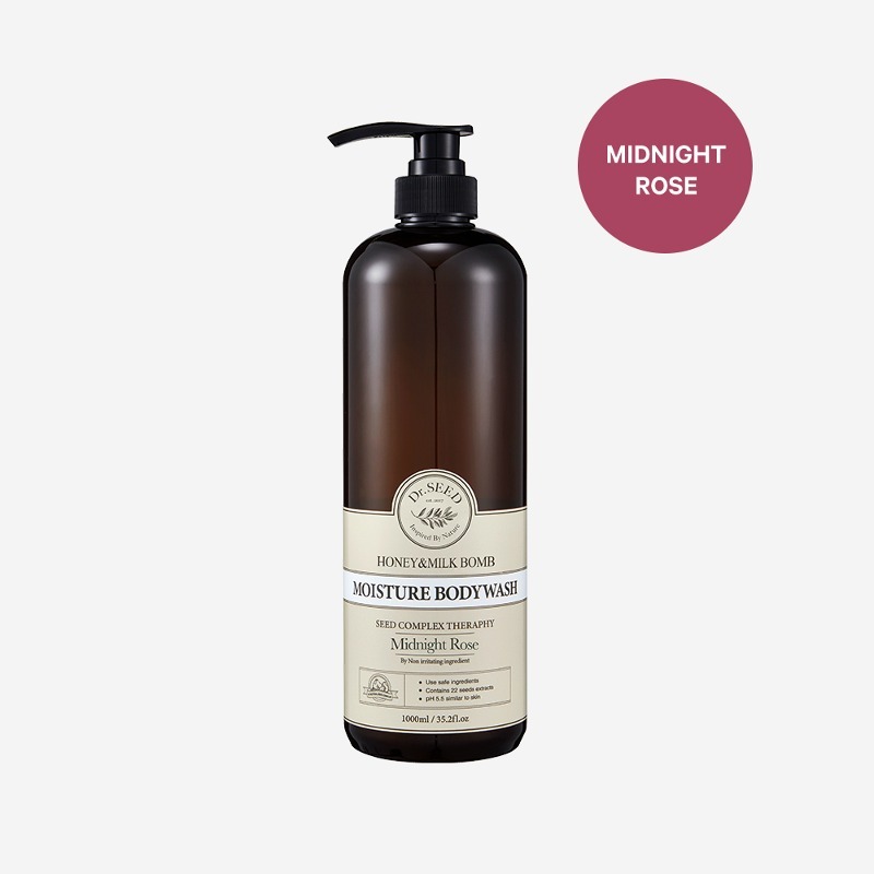 Honey & Milk Bomb Moisture Body Wash 1000ml - Midnight Rose 8809479544433