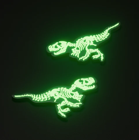 【 HelloSlippers  T-Rex Fossil Slide 夜光暴龍配件 】