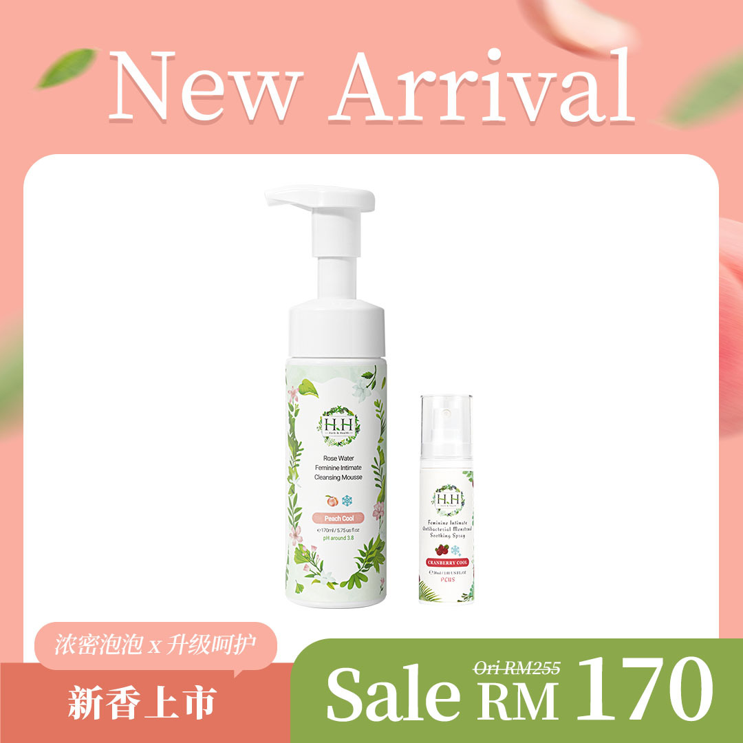 HH Intimate Cleansing Mousse(170ml) + Spray PLUS(30ml)