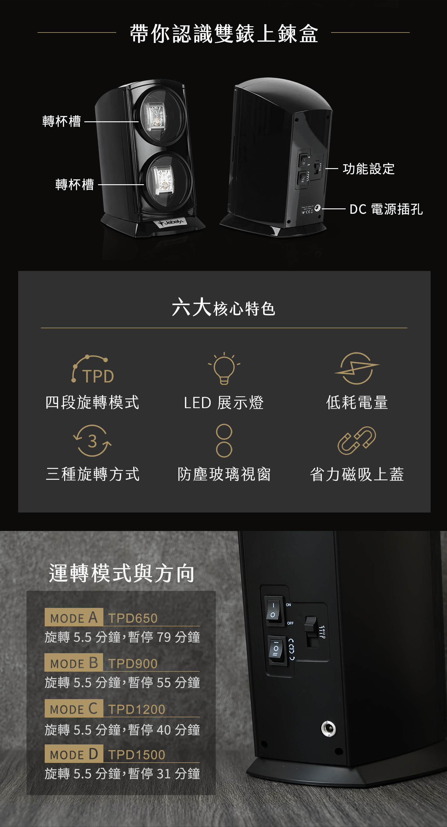 雙錶 機械錶自動上鍊盒,六大特點一次看