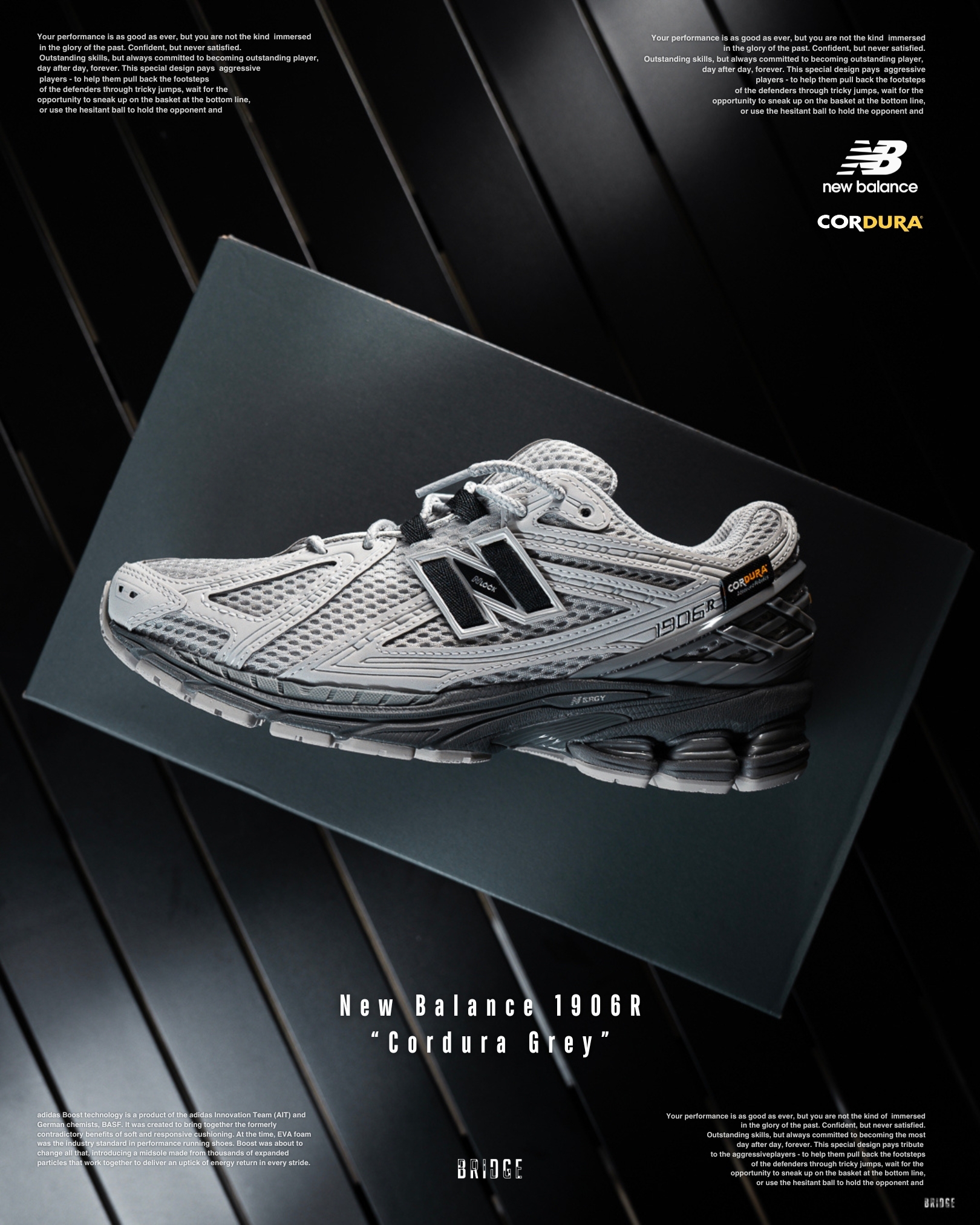 『軍規級Cordura 根本穿不壞 🤯』New Balance 1906R “Cordura Grey” U1906ROA