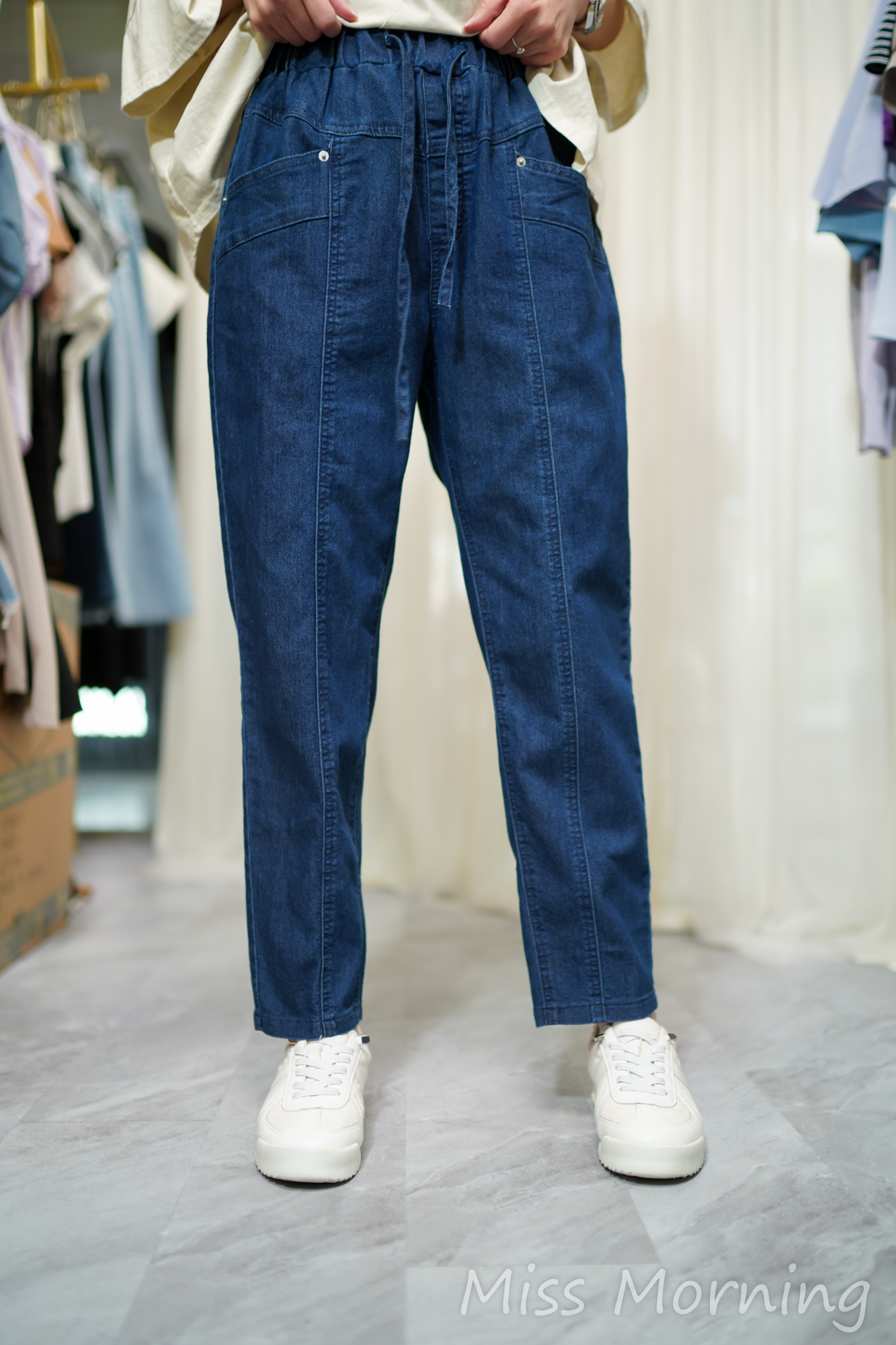 彈彈薄身牛仔褲(33926)