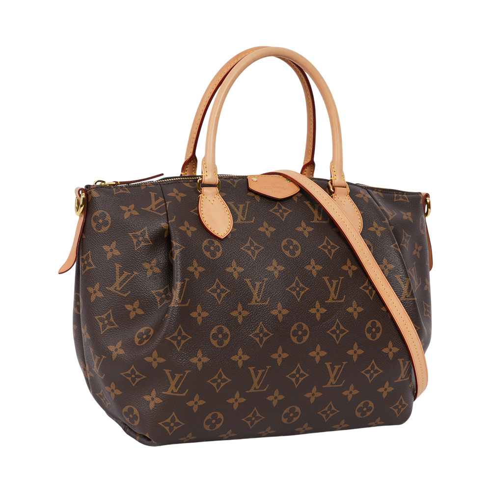【Louis Vuitton / LV】Turenne MM Monogram 塗層帆布二用包/元寶包 M48814