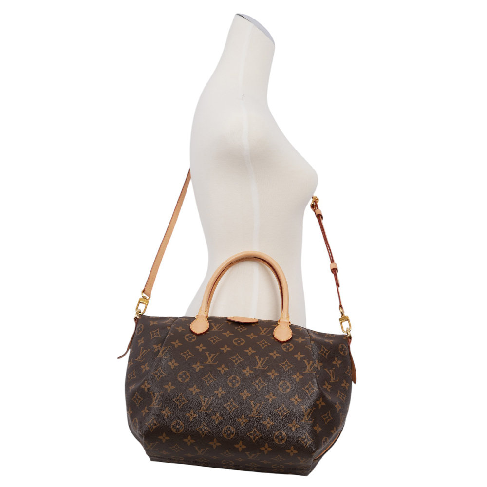 【Louis Vuitton / LV】Turenne MM Monogram 塗層帆布二用包/元寶包 M48814
