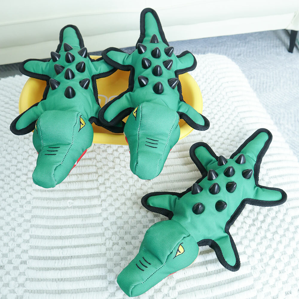 Indestructible Crocodile-Dog Toys for Aggressive Chewers