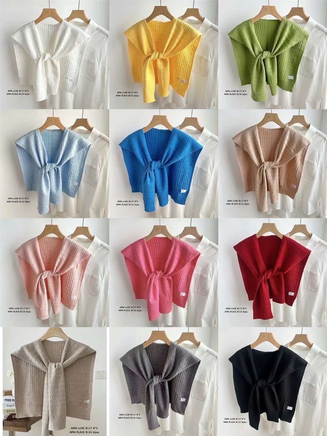 正韓春夏款麻花披肩