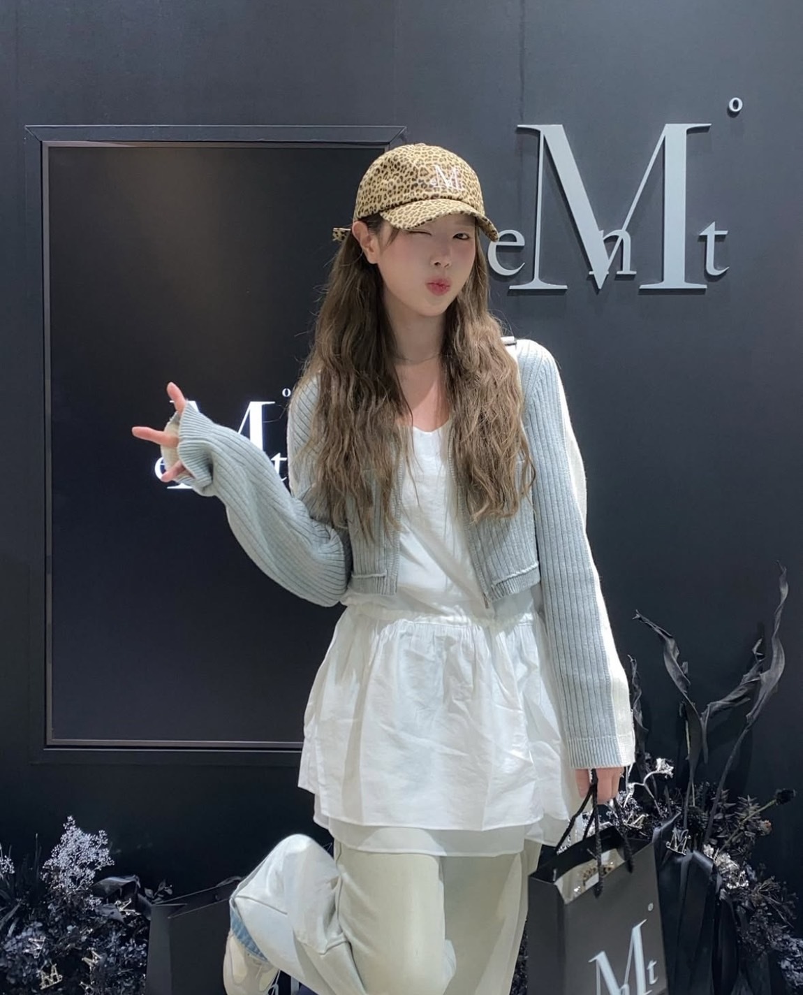 🇰🇷𝐌𝐮𝐜𝐞𝐧𝐭 豹紋棒球帽 兩色