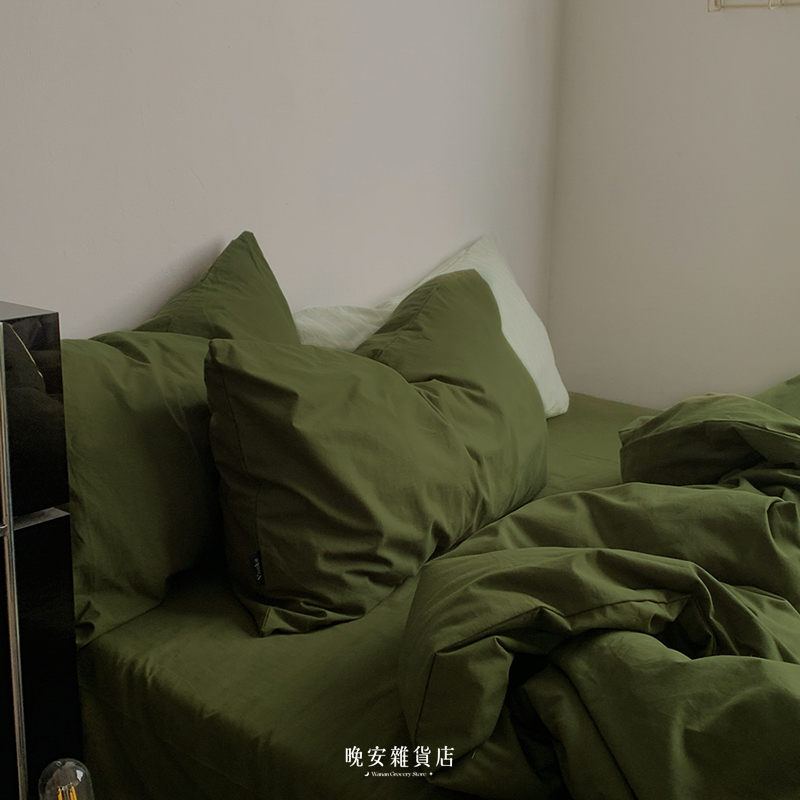 拼接色純棉【阿勒泰的春天】床單床包組