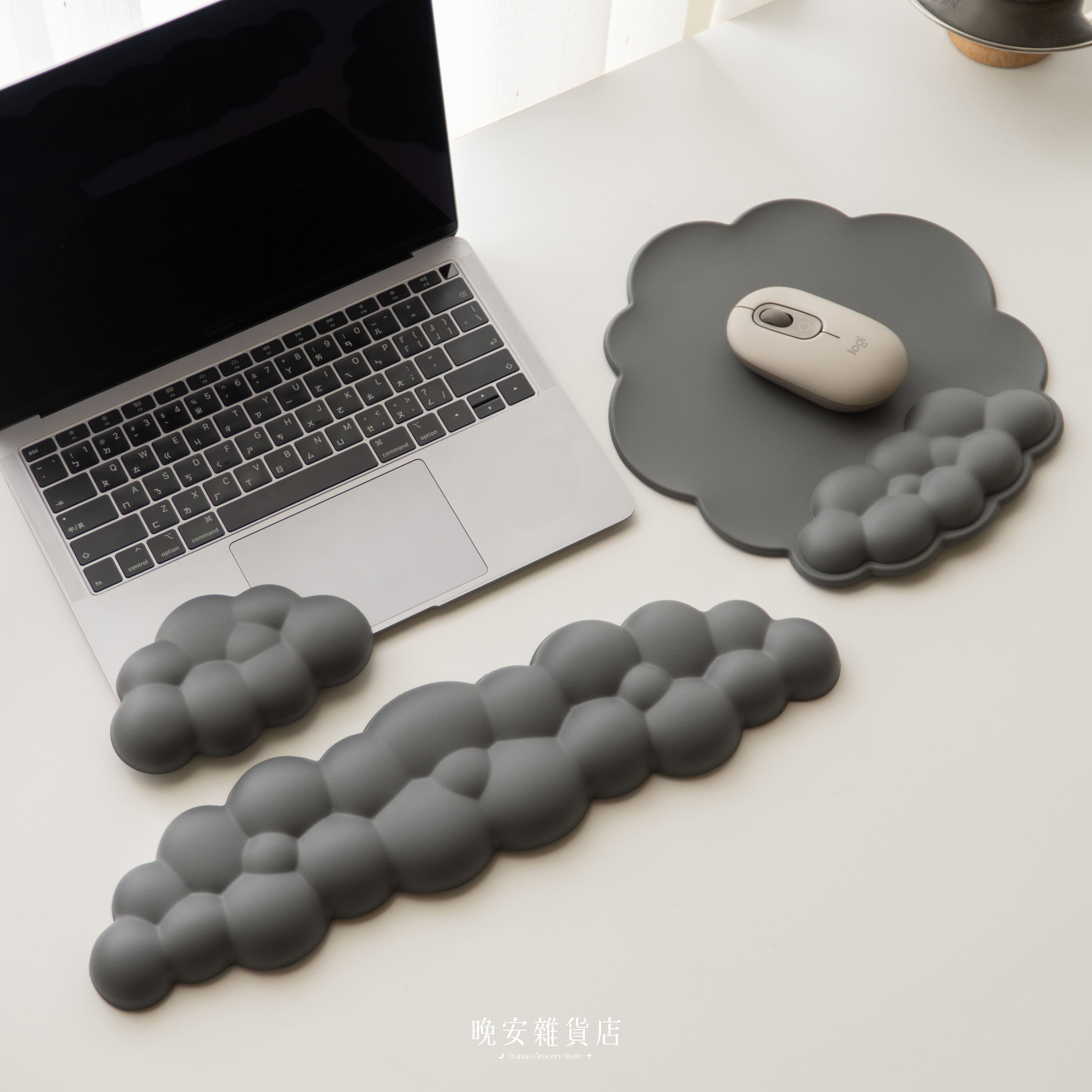 【雲朵造型】鍵盤滑鼠護手墊 鍵盤墊 滑鼠墊