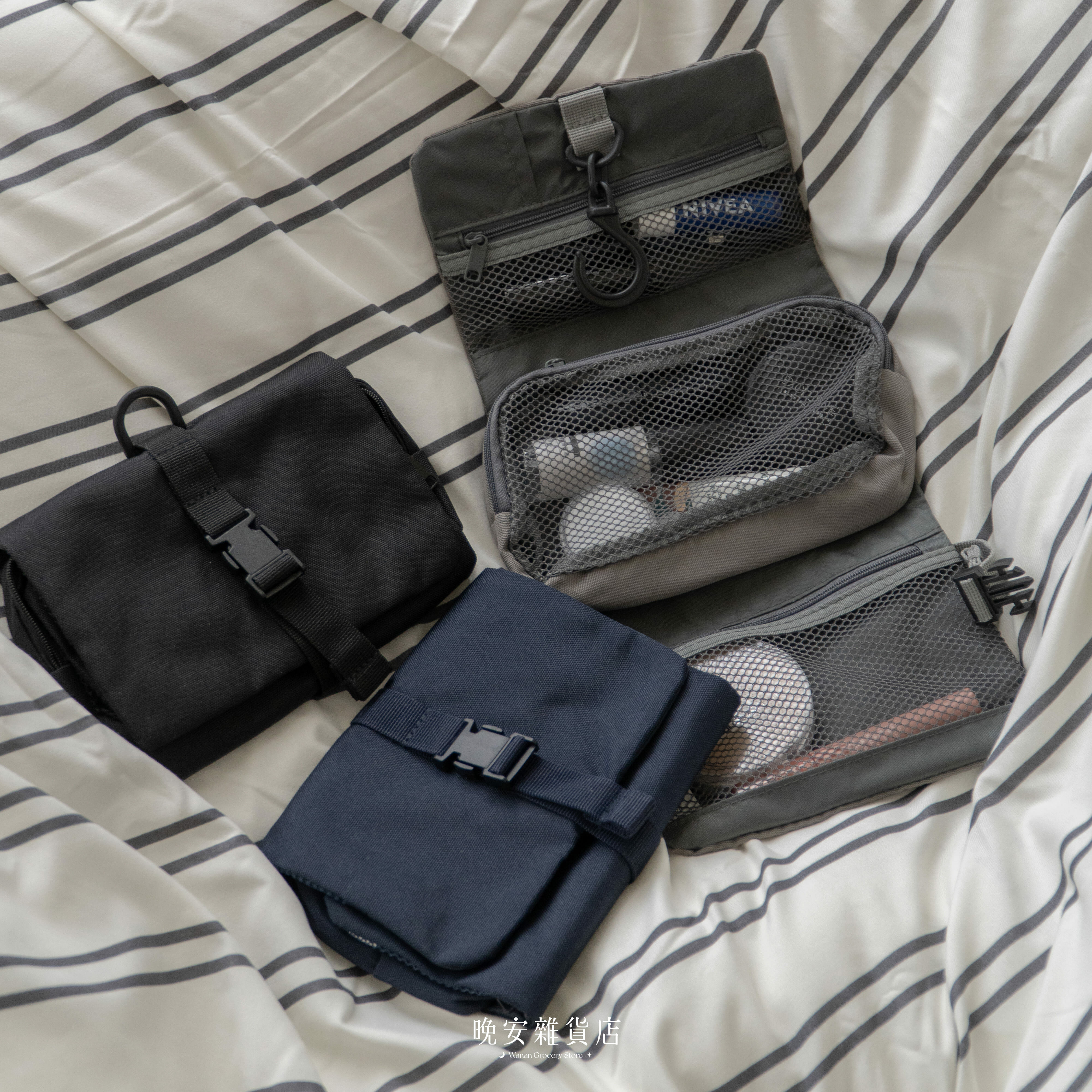 【提手掛鉤】日系隨身摺疊小包