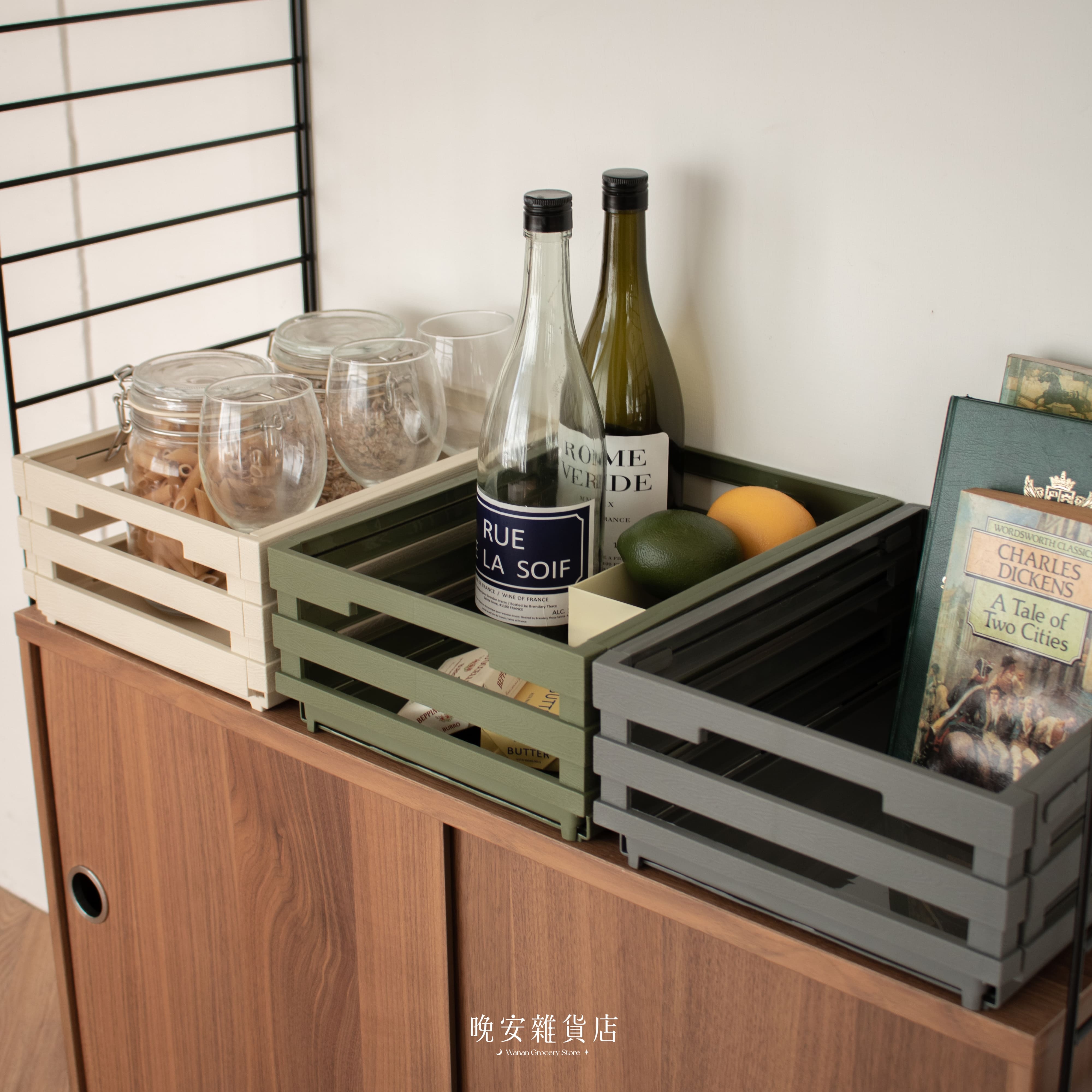 【摺疊伸縮】工業風伸縮收納籃