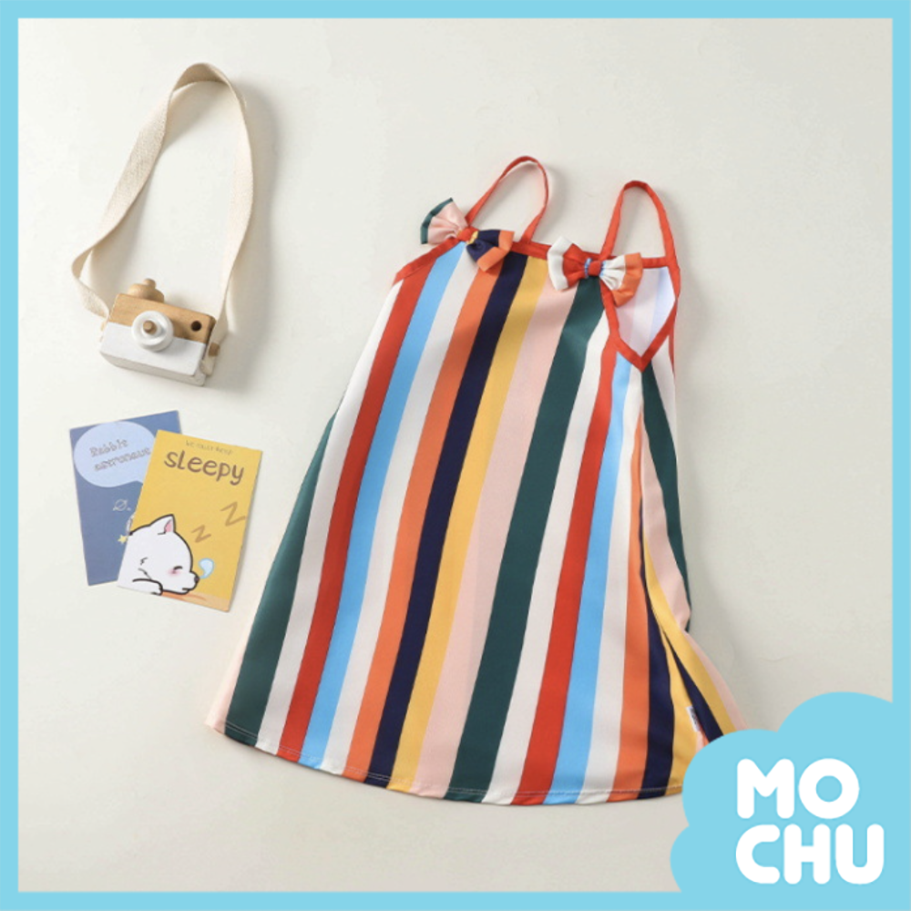 彩虹吊帶小洋裝