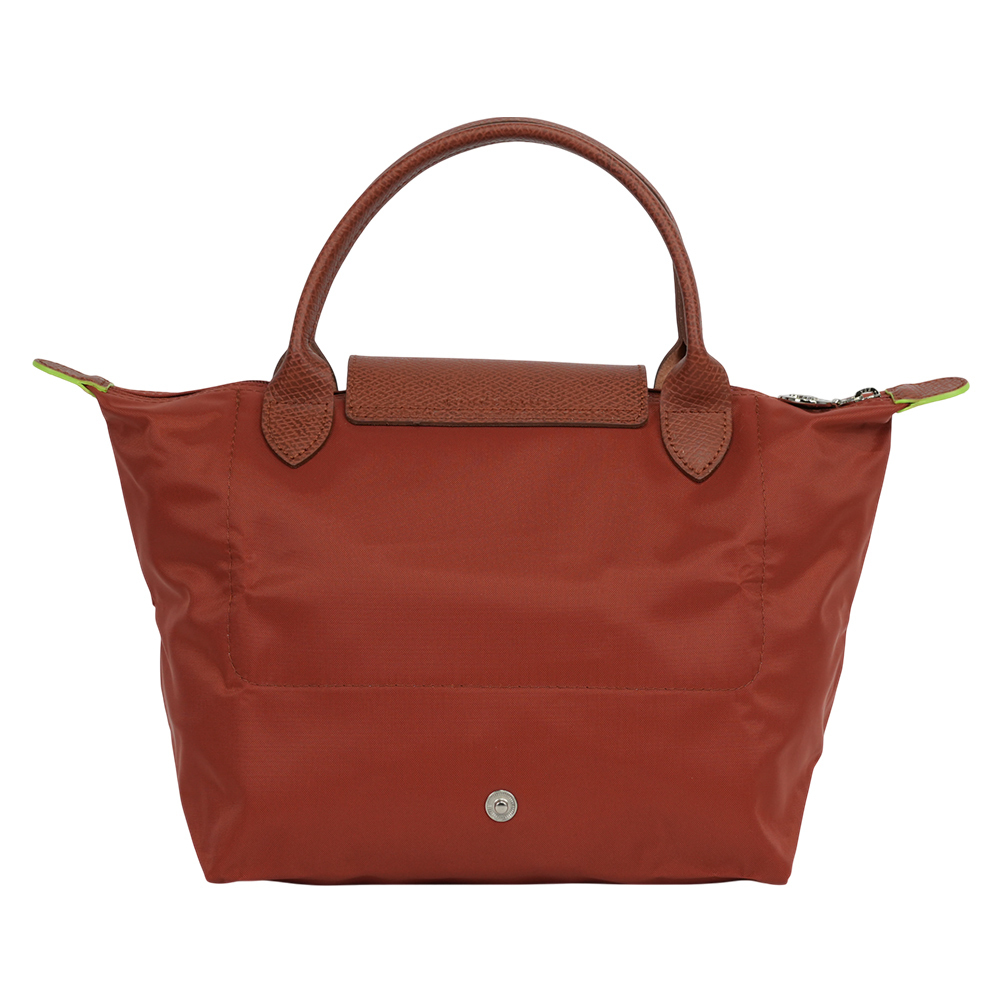【LONGCHAMP】S號短把LE PLIAGE GREEN摺疊水餃包(栗子色)L1621 919 404