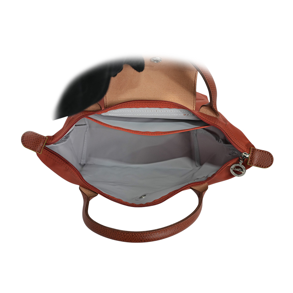 【LONGCHAMP】S號短把LE PLIAGE GREEN摺疊水餃包(栗子色)L1621 919 404