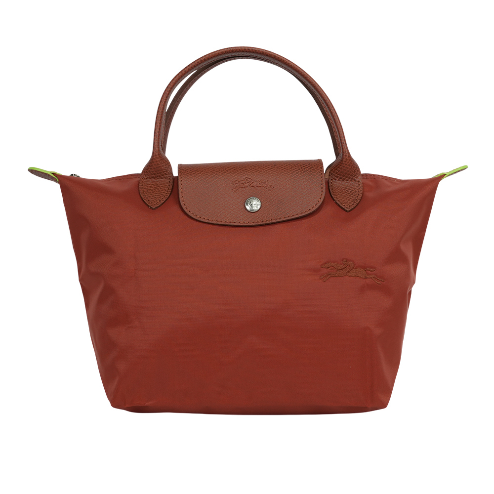 【LONGCHAMP】S號短把LE PLIAGE GREEN摺疊水餃包(栗子色)L1621 919 404