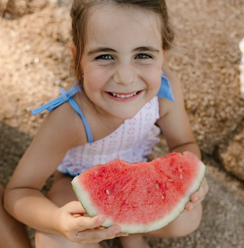 BIRINIT PETIT 斜肩綁帶泳衣 Esteiro girl swimwear