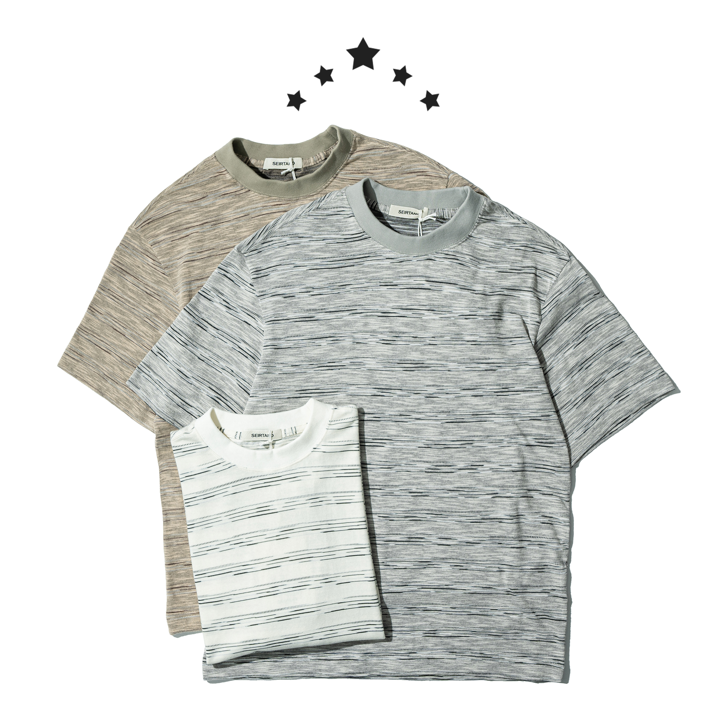 Lightweight Stripe Tee 輕薄透氣 條紋短Tee [S0412]