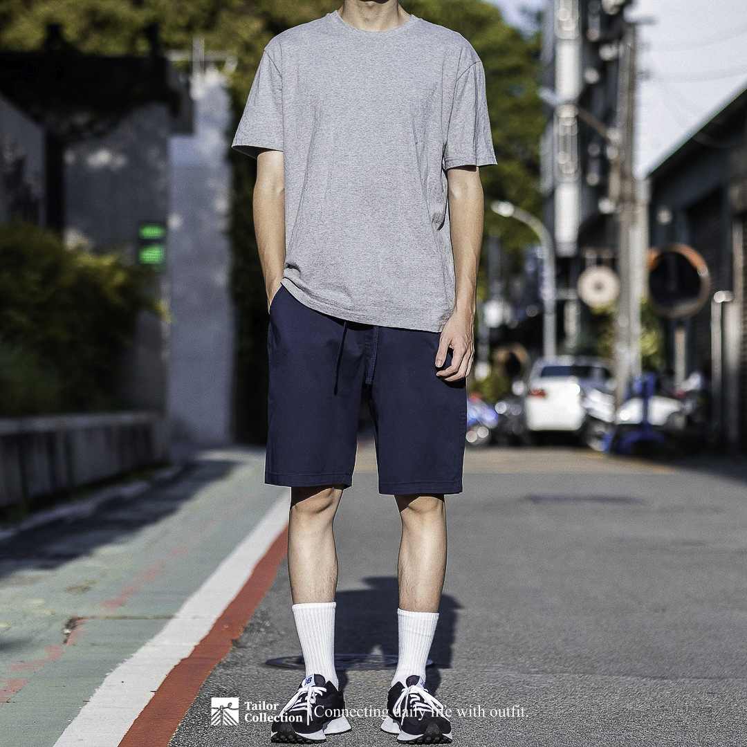 Tailor collection 輕便褲 素面 短褲 便褲 台灣製造 綠 深藍 黑 卡其