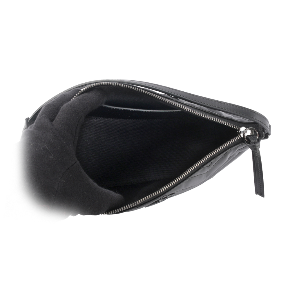 【GUCCI】GG Marmont 黑釦縫線皮革肩背包/手提包(黑色) 739166 DTDHV 1000