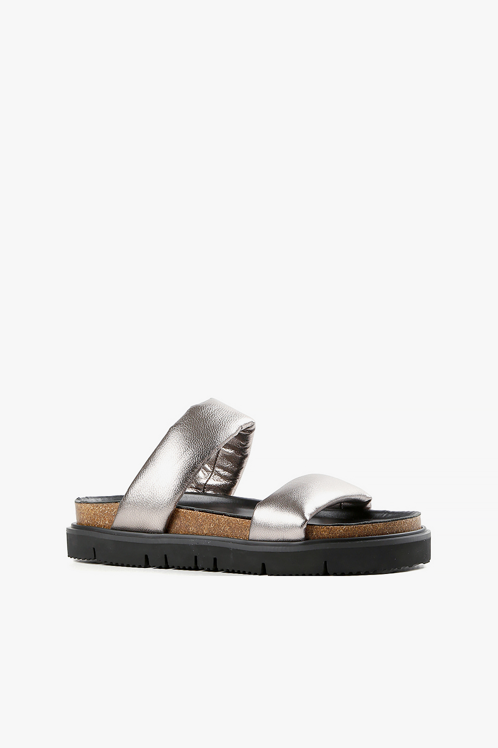 Flat Lugg Puff 澎澎雙條帶厚底涼鞋