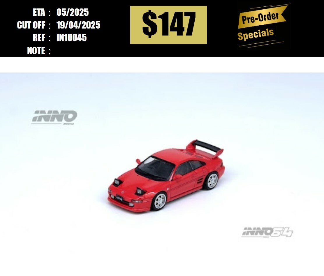 PO-$147 * INNO64 * 1:64 TOYOTA MR2 (SW20) RED [OD10/04]