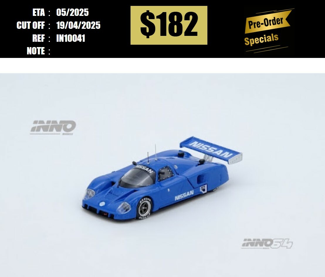 PO-$182 * INNO64 * 1:64 NISSAN R89C BLUE [OD10/04]