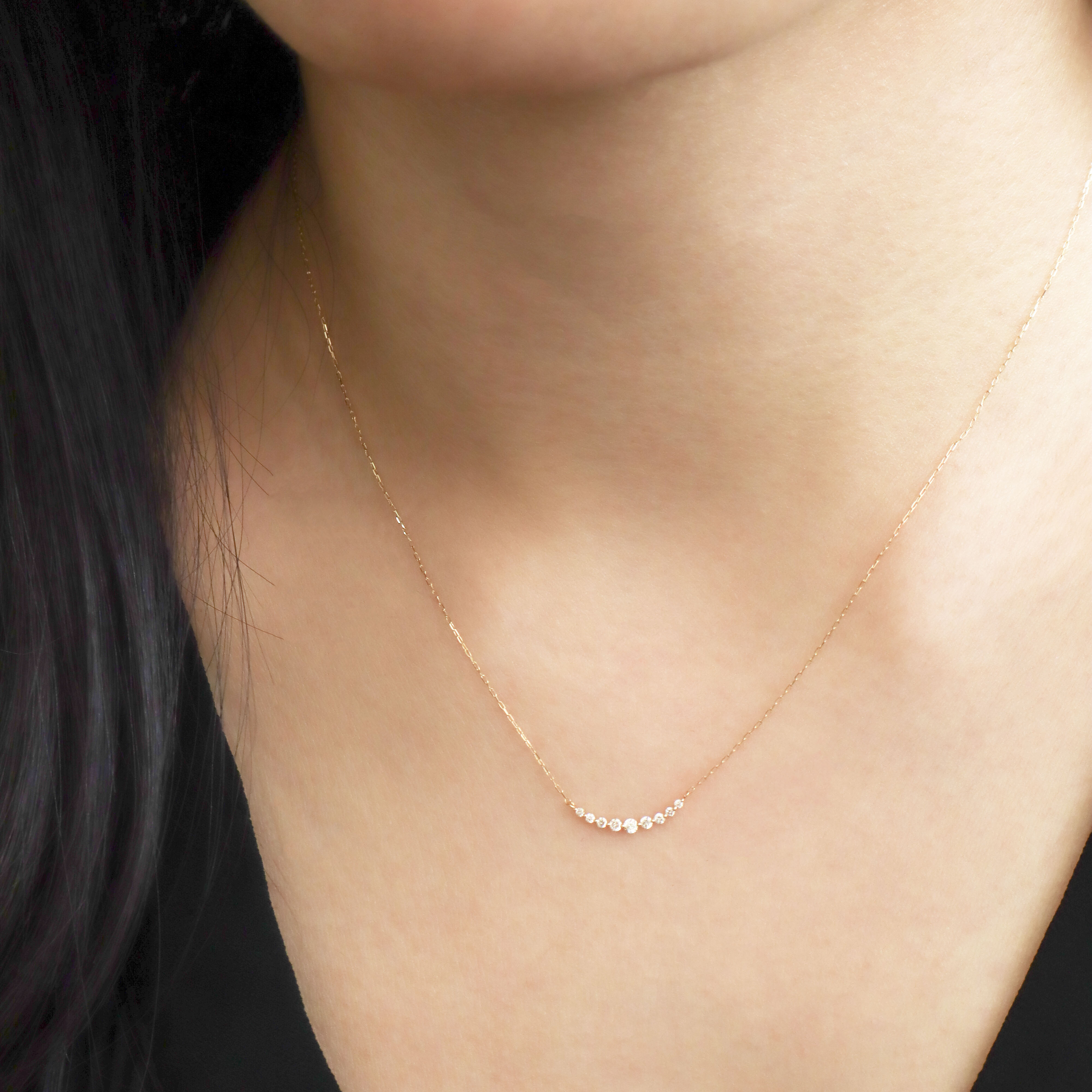 18K/女神微笑真鑽項鍊