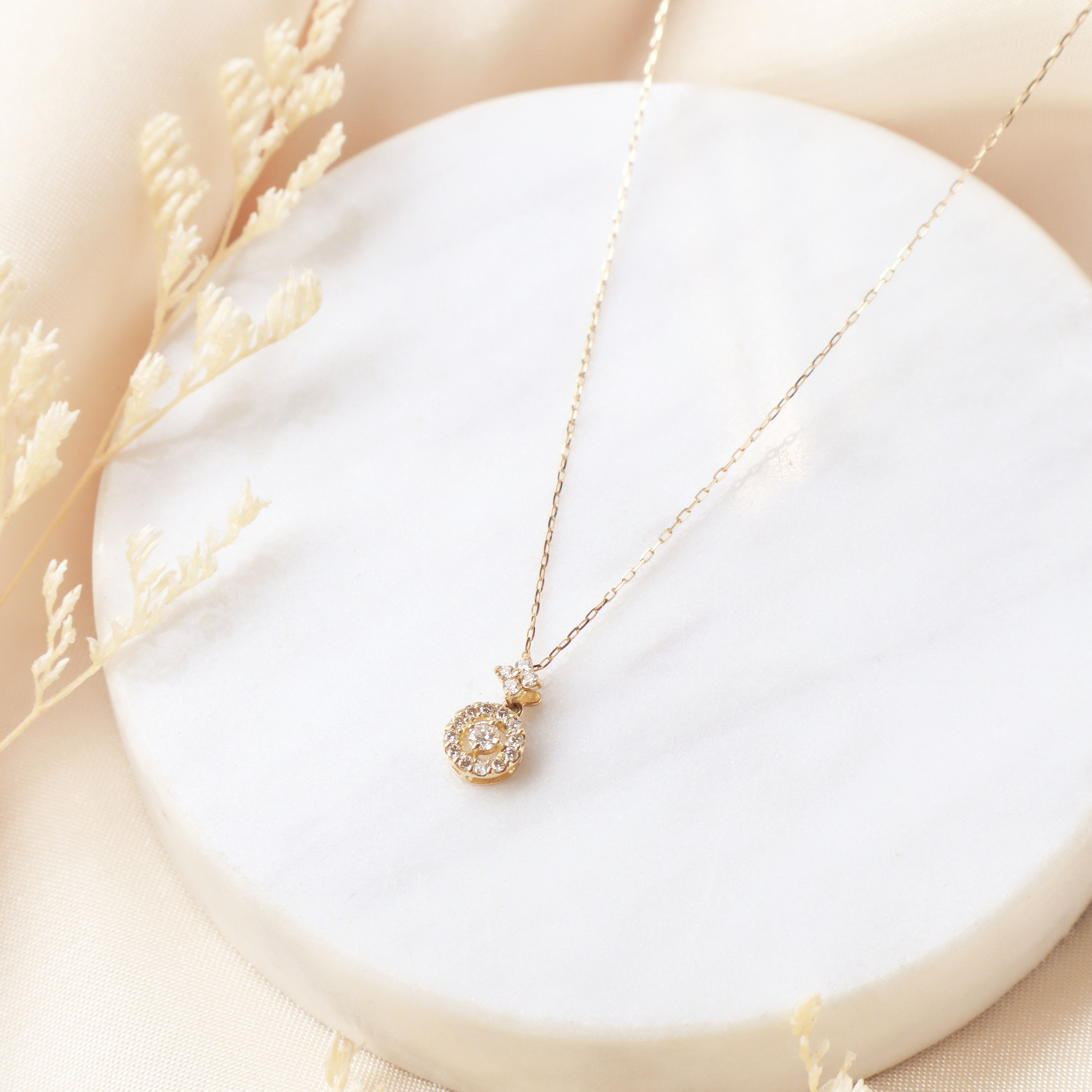 18K/花鑽圓舞曲項鍊