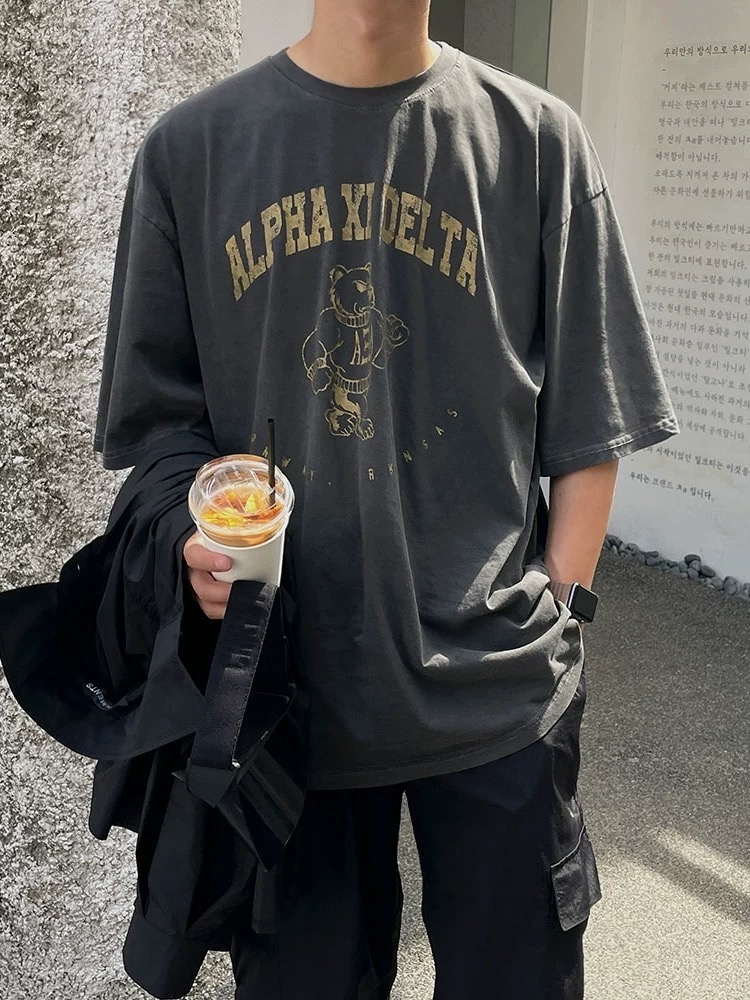 SIMPLEACTION ALPHA圓領短袖上衣