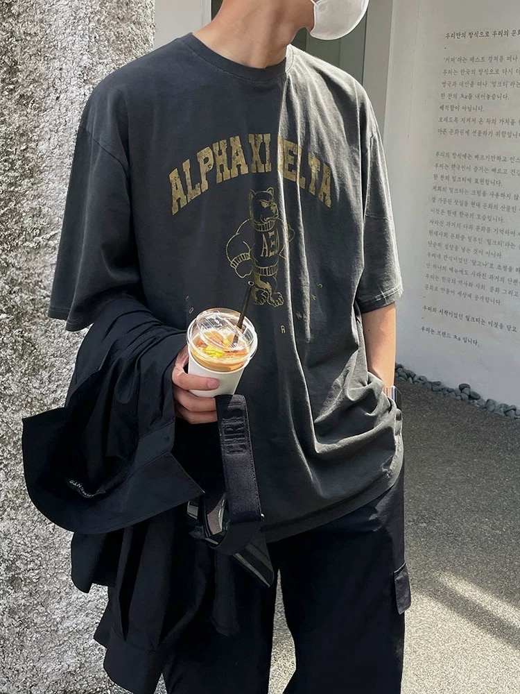 SIMPLEACTION ALPHA圓領短袖上衣