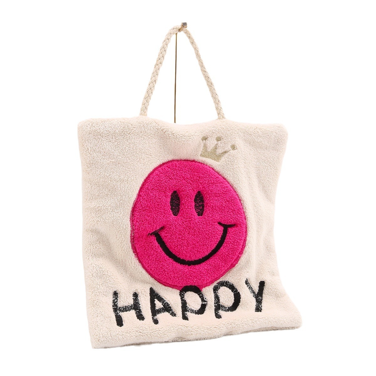 《5855》笑臉珊瑚絨擦手巾