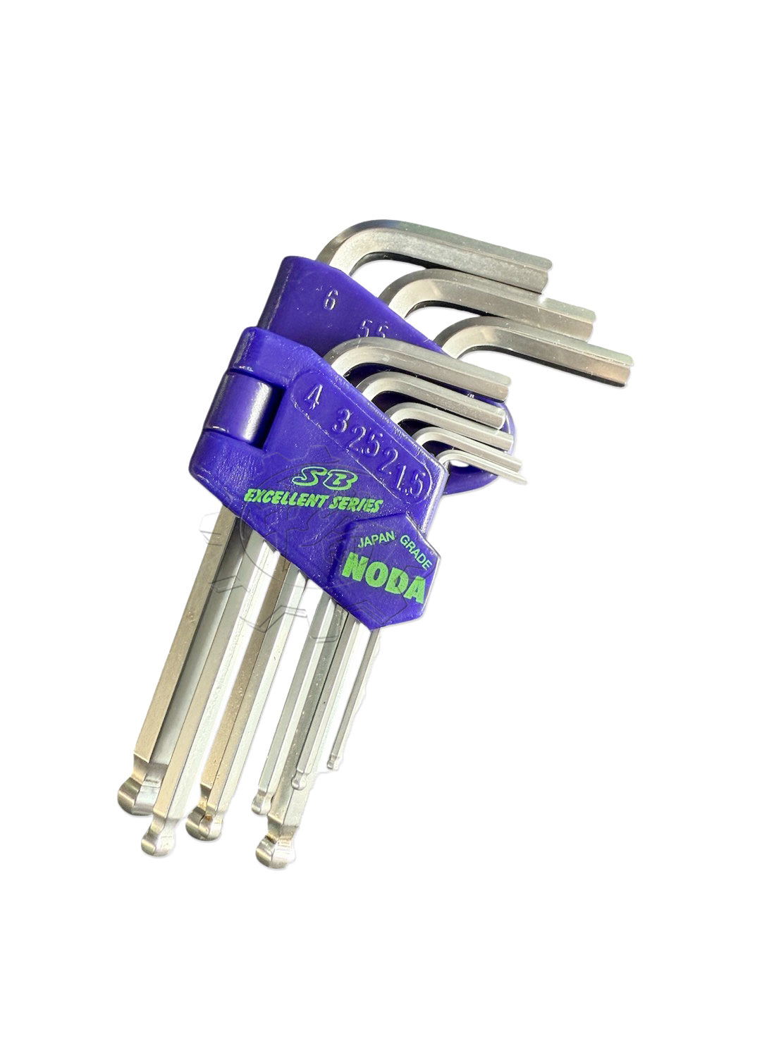 ＊中崙五金【附發票】NODA 超迷你極短球型六角板手組 SB-8B S2材質 1.5mm-6mm