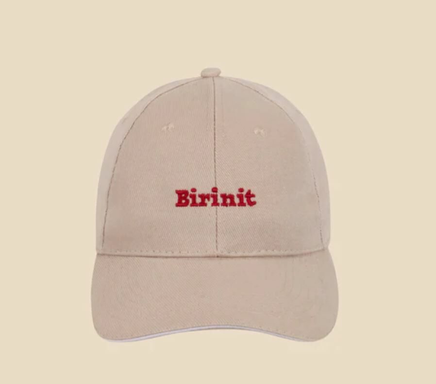BIRINIT PETIT  Birinit LOGO童用棒球帽(塑膠扣洞調節) Ivory Birinit cap
