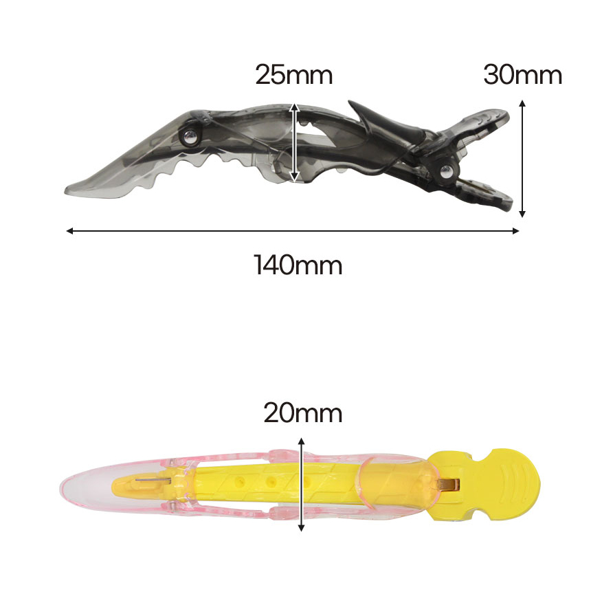 韓國加大鱷魚夾(6入)顏色隨機