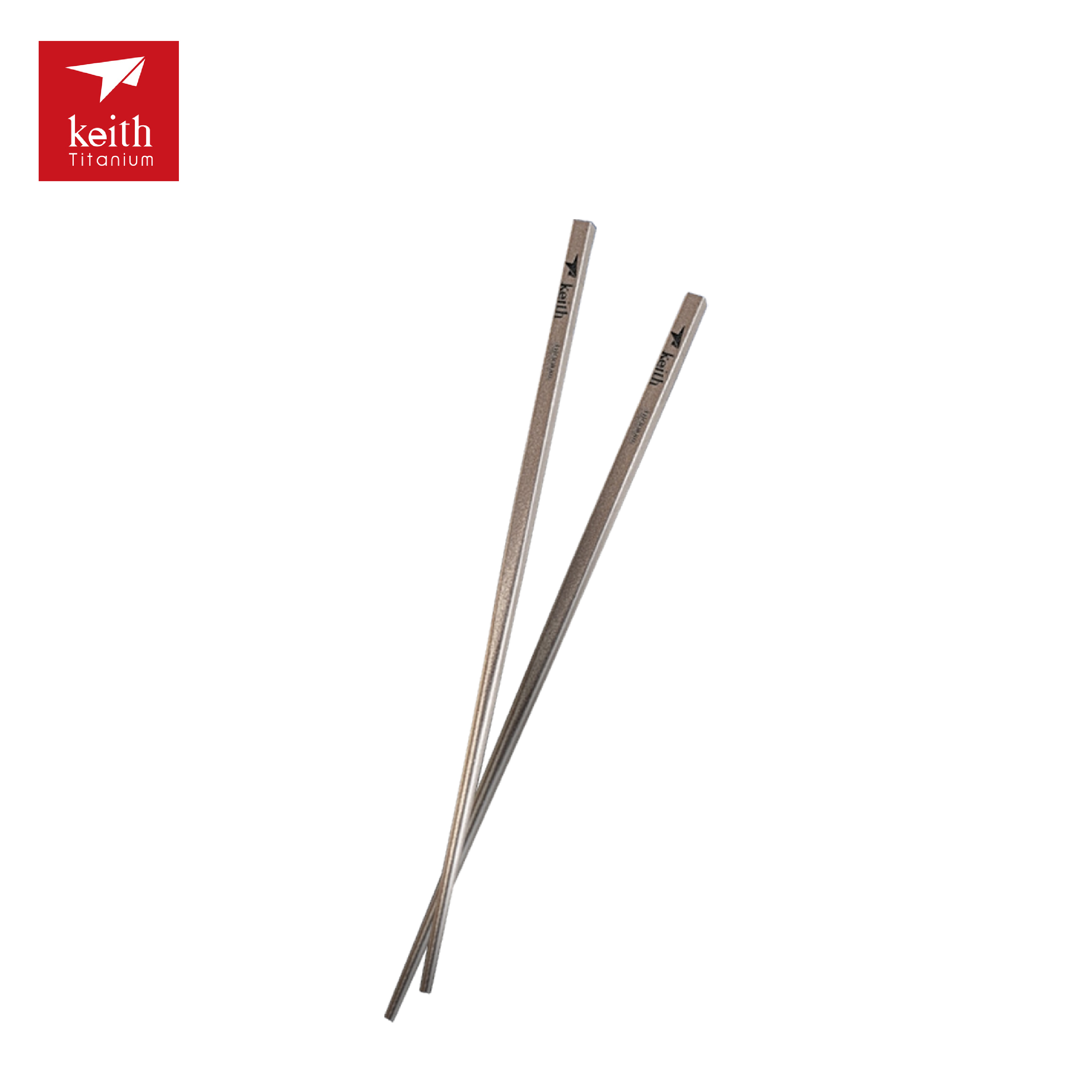 Keith 鎧斯 純鈦環保實心方形短筷子 19CM 51KEITI5634