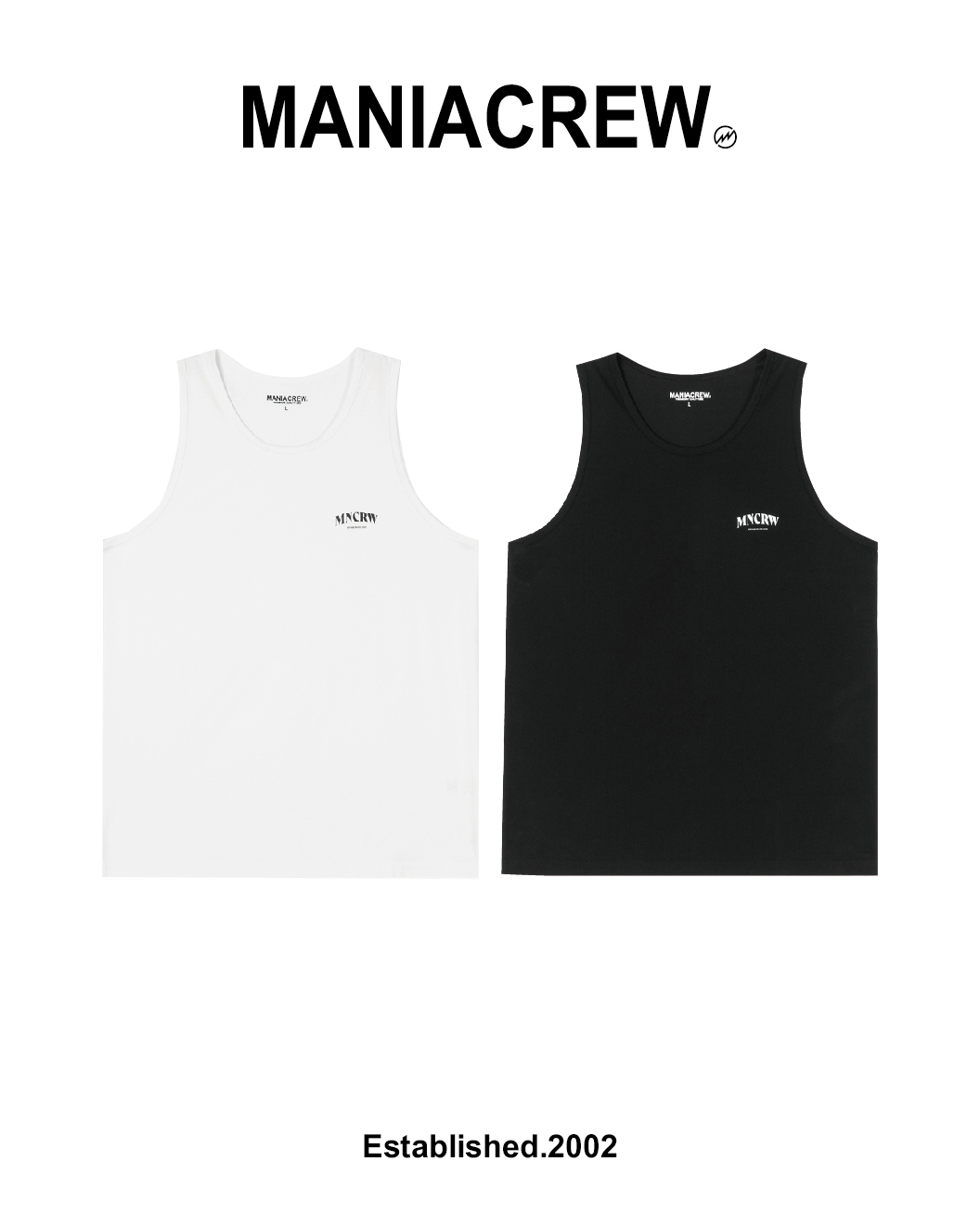 MANIA 經典拼布背心 親膚 特殊棉紗 黑/白 24 S/S Classic Patchwork Tank Top