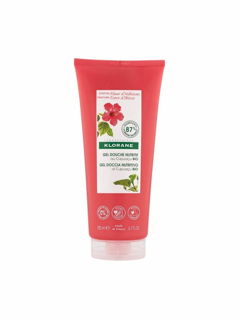 (到期日: 04/2026) Klorane - 有機古布阿蘇果脂修護沐浴露 (朱槿花香) 200ml