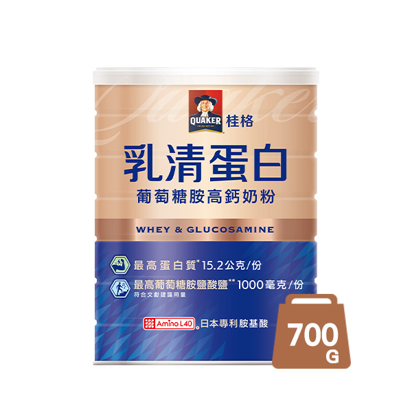 桂格乳清蛋白葡萄糖胺高鈣奶粉700G