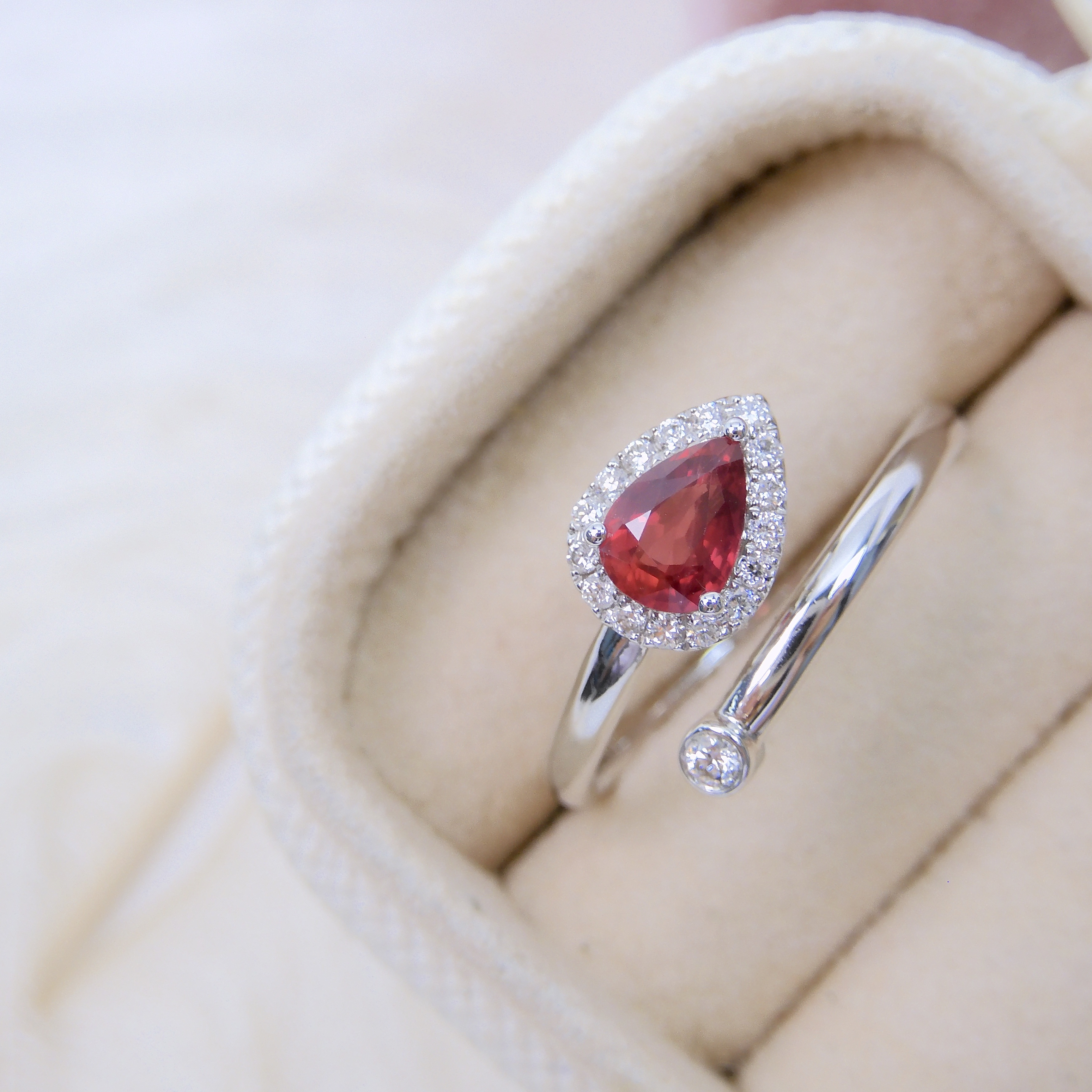 18K金 0.53ct 紅寶石戒指