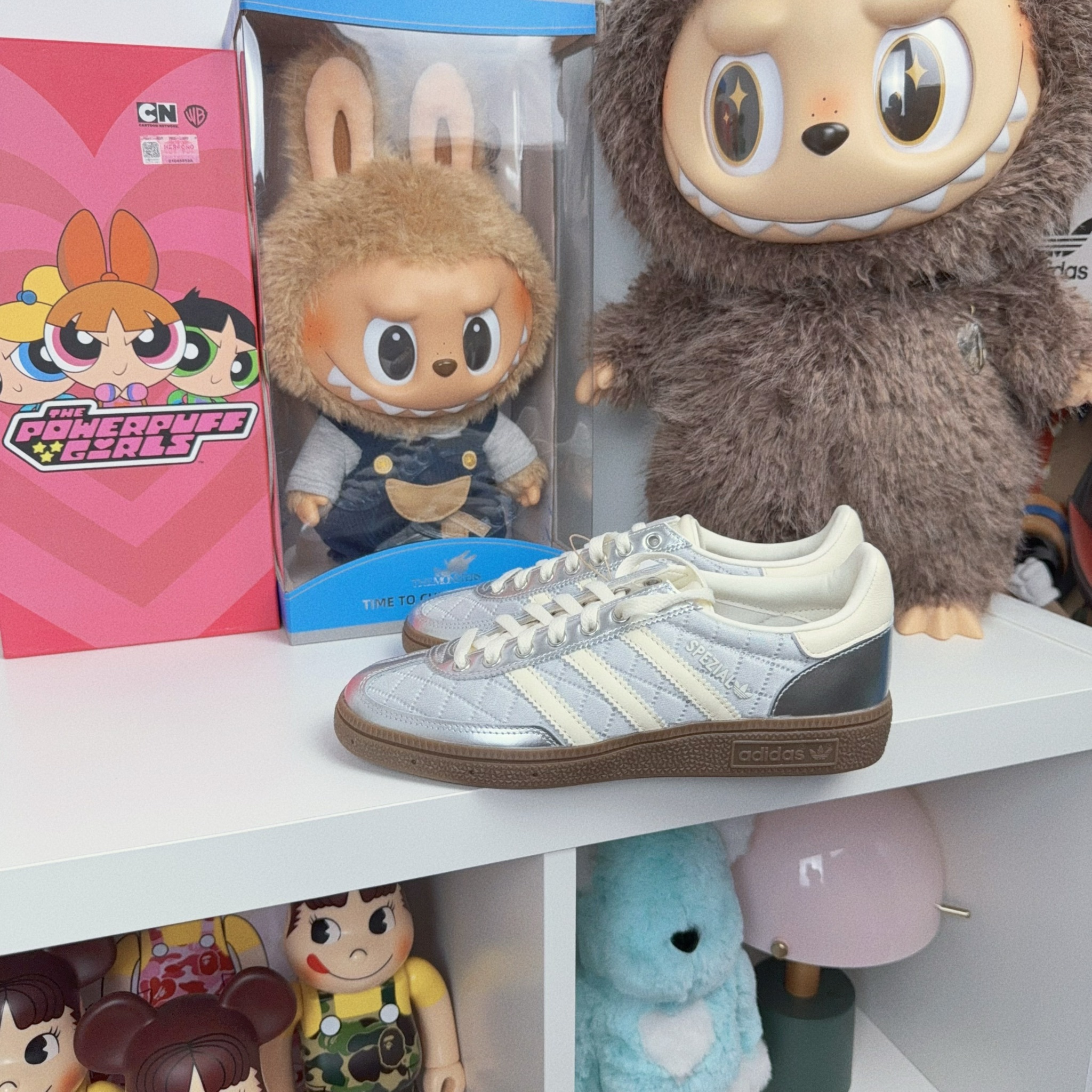 Adidas Originals Handball Spezial 小香風 菱格紋 金屬銀 焦糖 德訓鞋 KJ0853