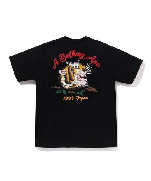 2025SS BAPE A BATHING APE EMBROIDERY STYLE SOUVENIR LOGO TEE 浮世繪 轉印 刺繡 老虎 短T 現貨 1K80110025