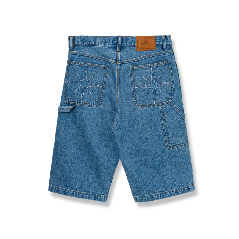 BoTT｜Sparkle Denim Painter Short ''Washed Blue''