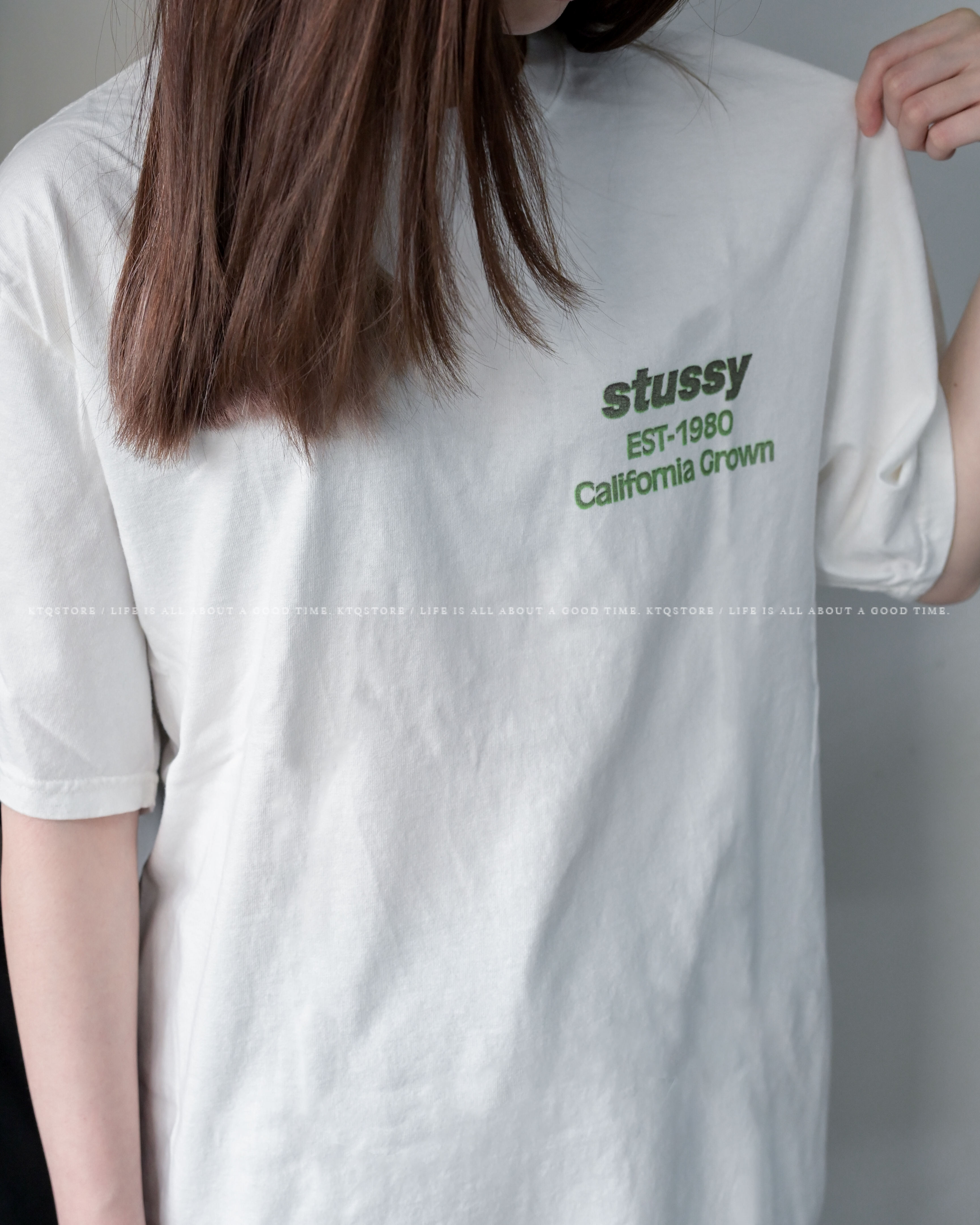 KTQ STORE ‧ Stüssy Tees CALIFORNIA GROWN TEE PIGMENT DYED 加州王冠 短T