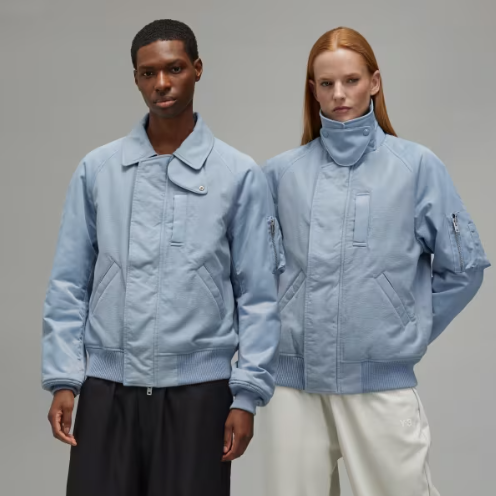 【 Y-3 FLIGHT JKT 鋪棉飛行外套 - 粉藍 】